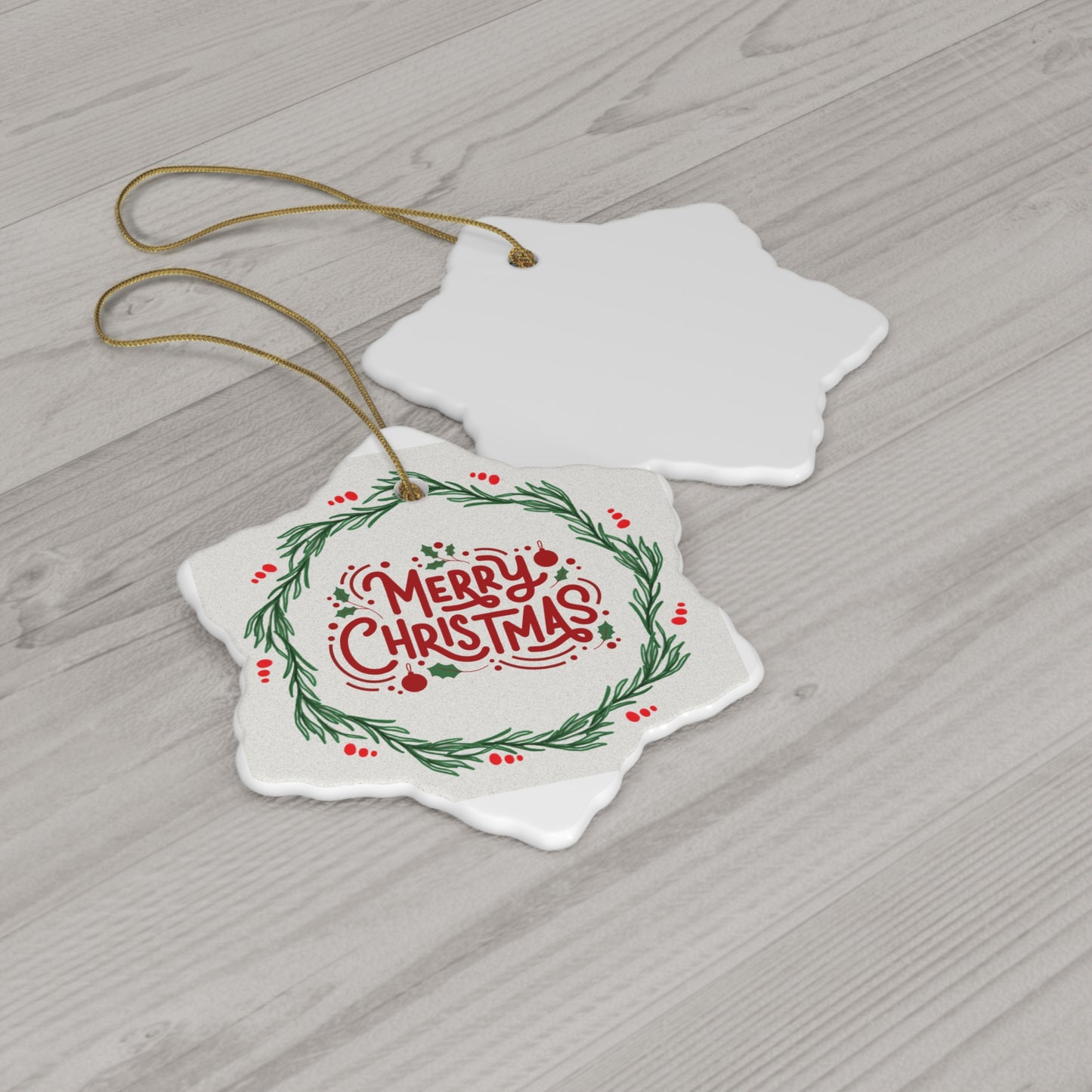 Ceramic Ornament, 4 Shapes