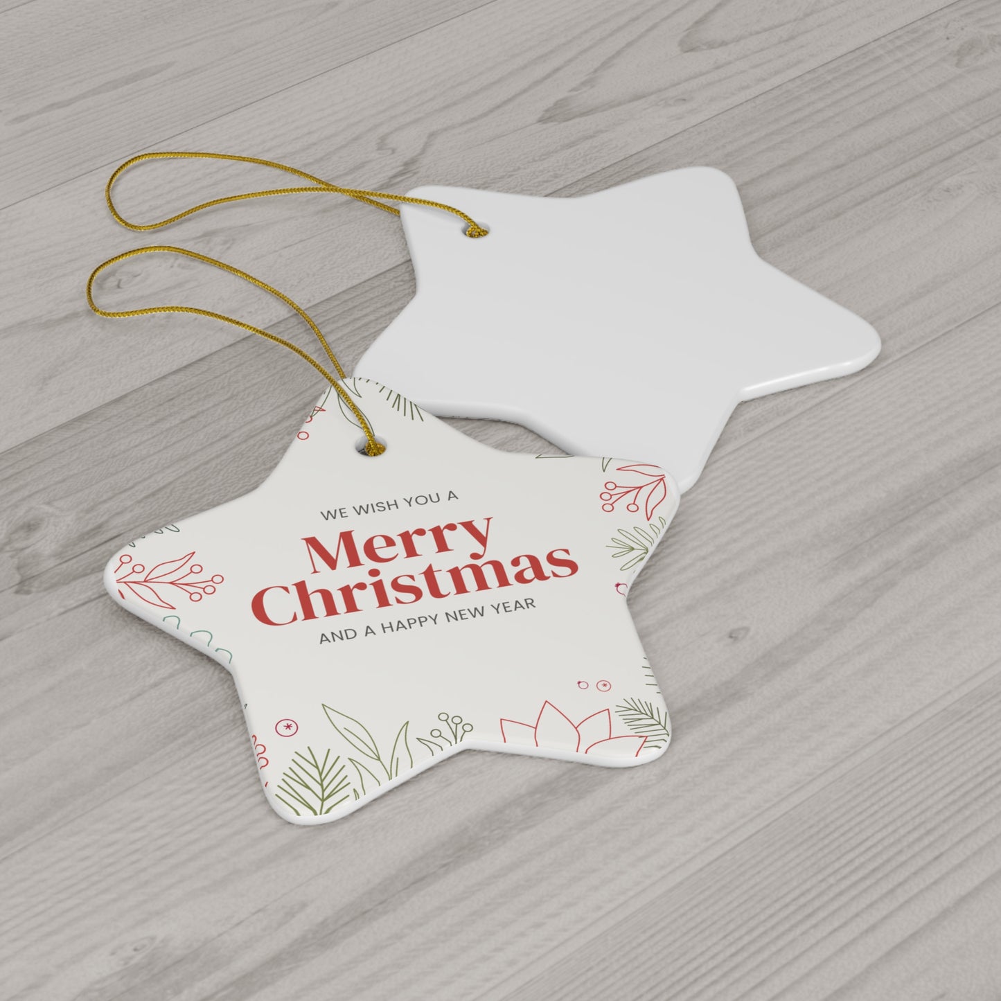 Ceramic Ornament, 4 Shapes