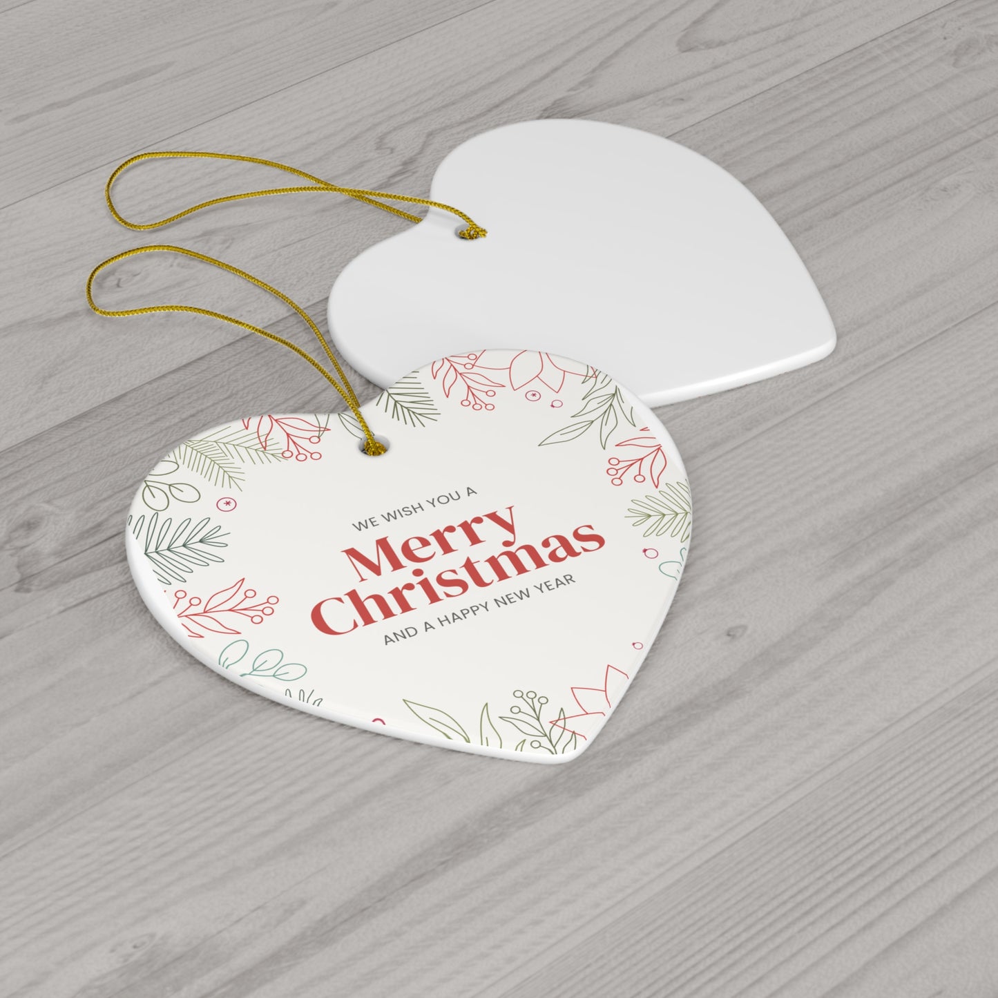 Ceramic Ornament, 4 Shapes