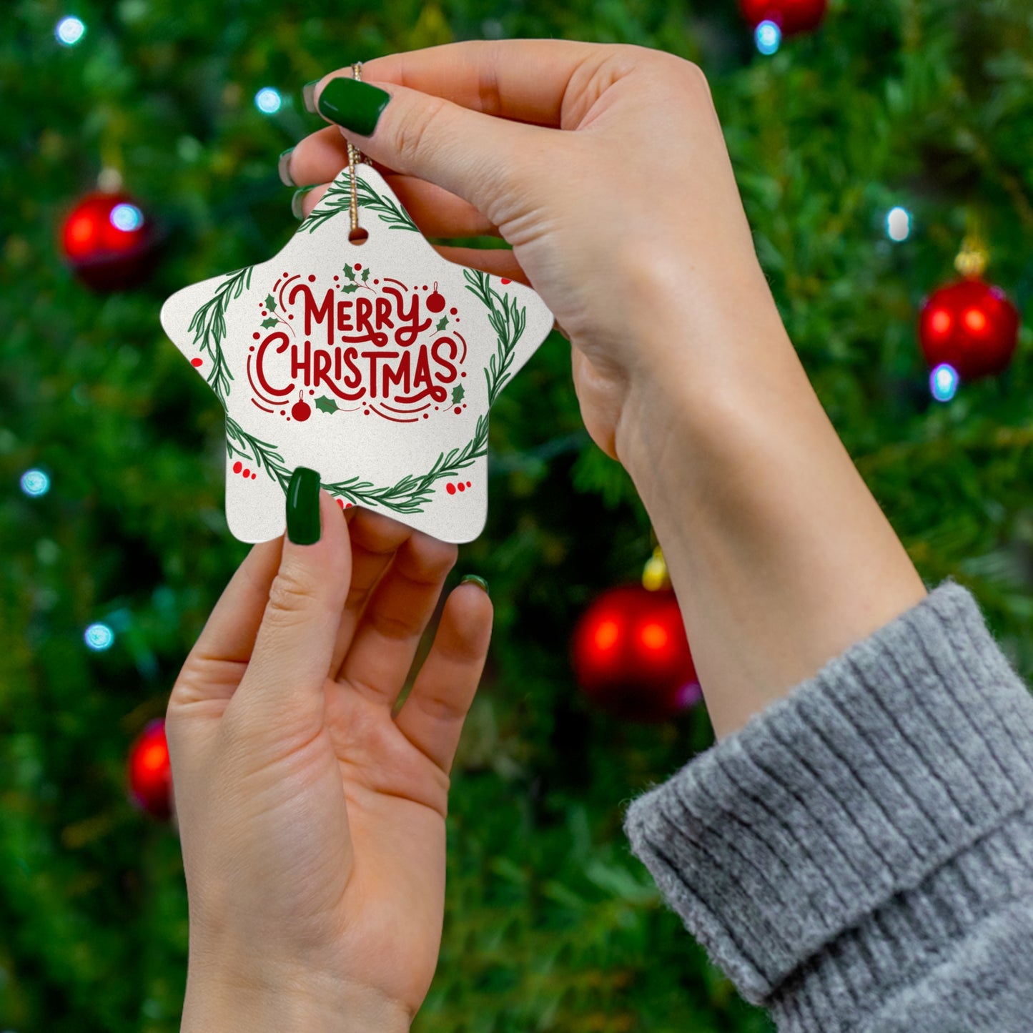 Ceramic Ornament, 4 Shapes