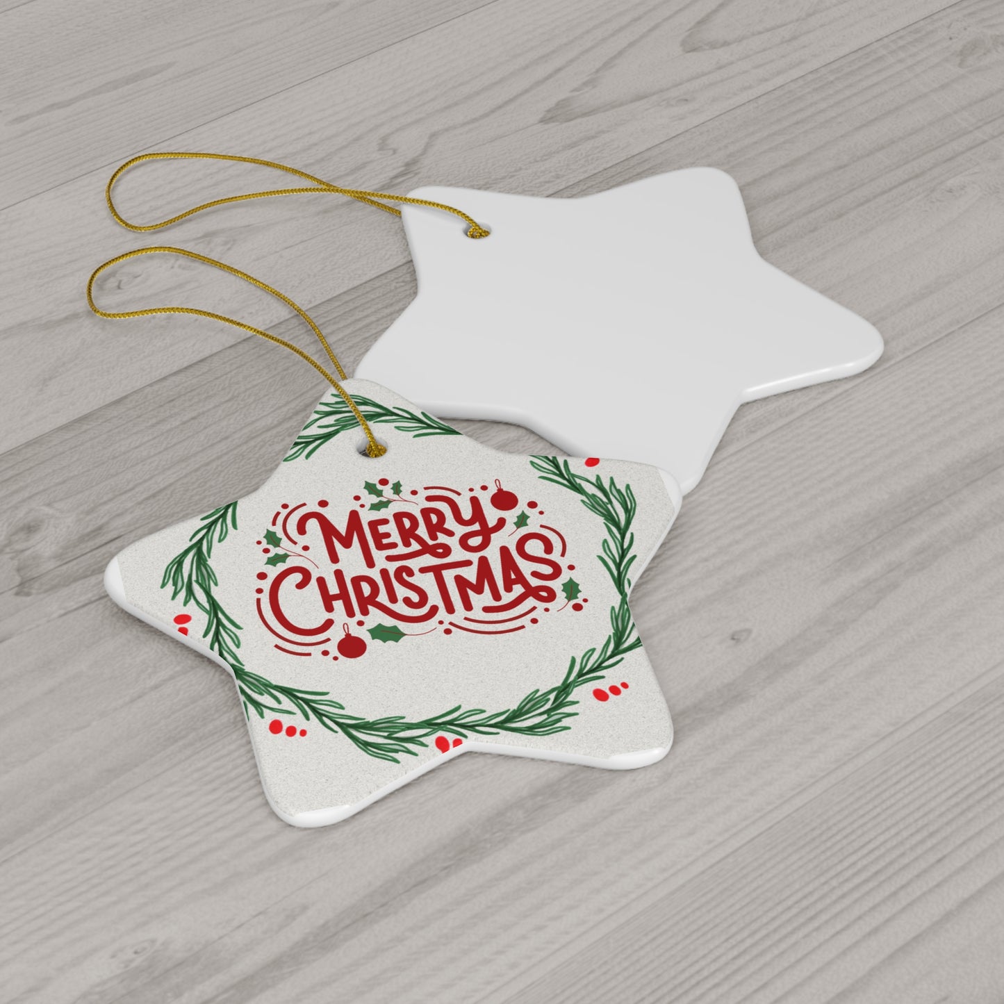 Ceramic Ornament, 4 Shapes