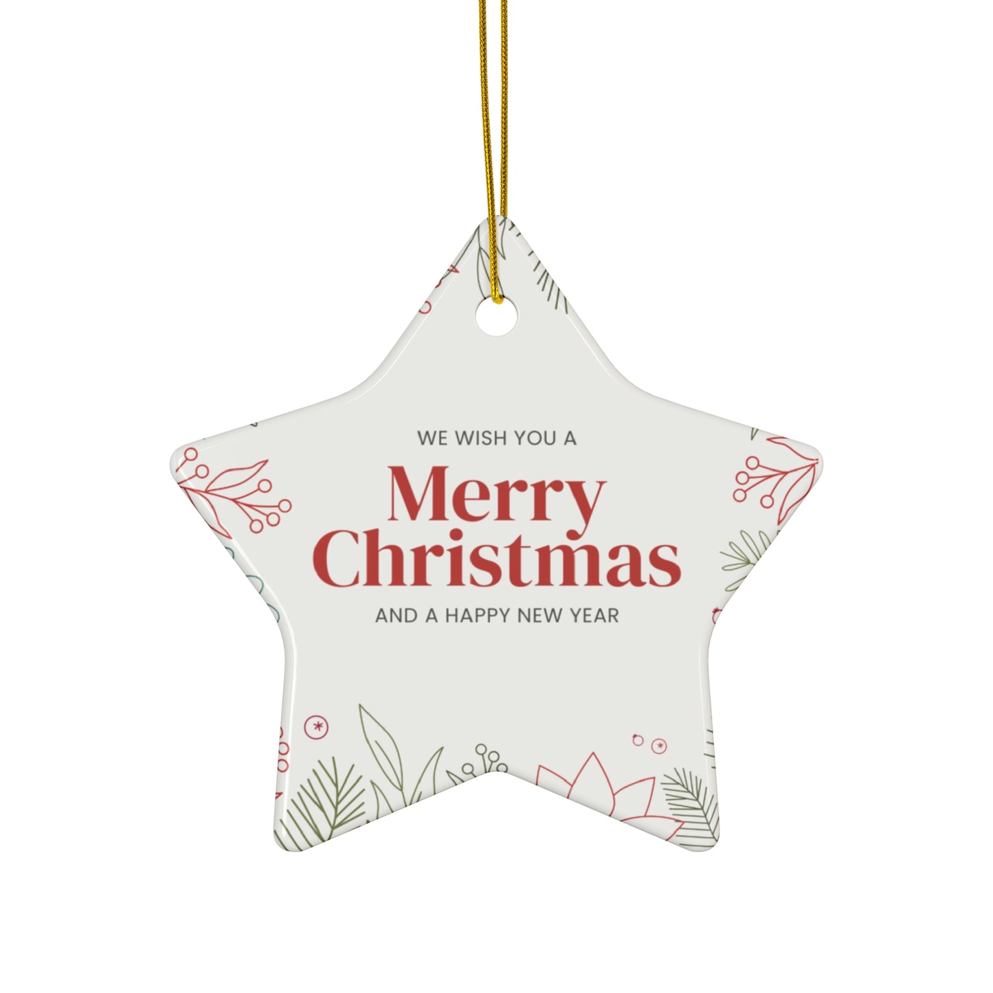 Ceramic Ornament, 4 Shapes