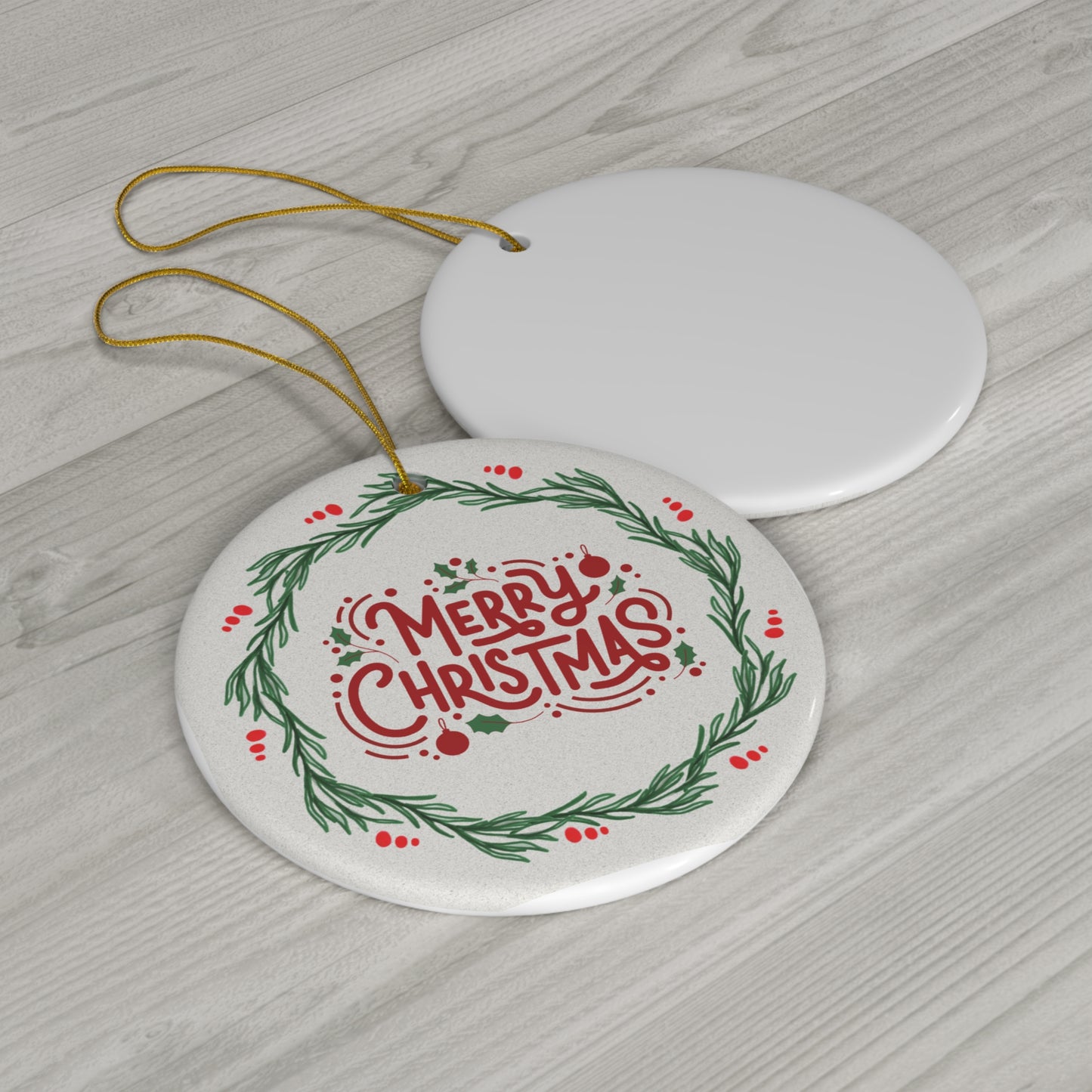 Ceramic Ornament, 4 Shapes