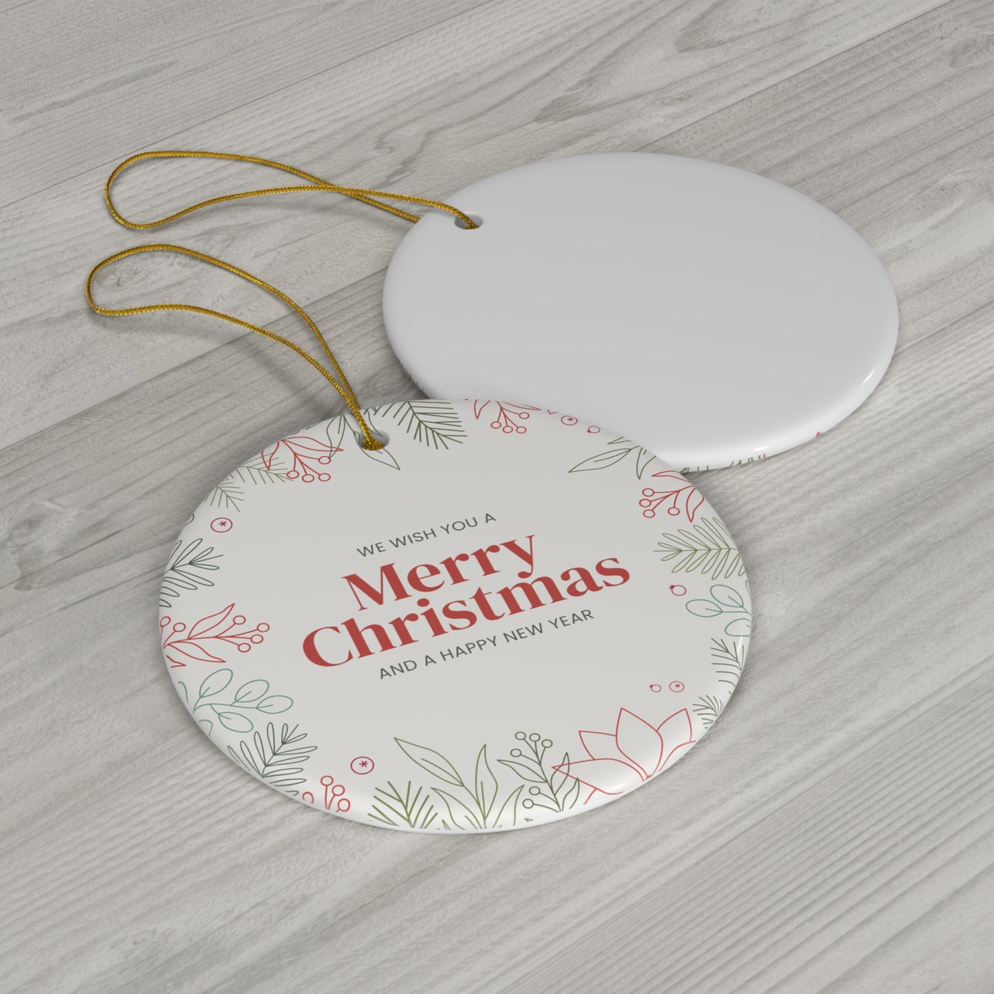 Ceramic Ornament, 4 Shapes