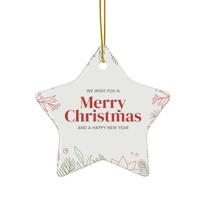 Ceramic Ornament, 4 Shapes